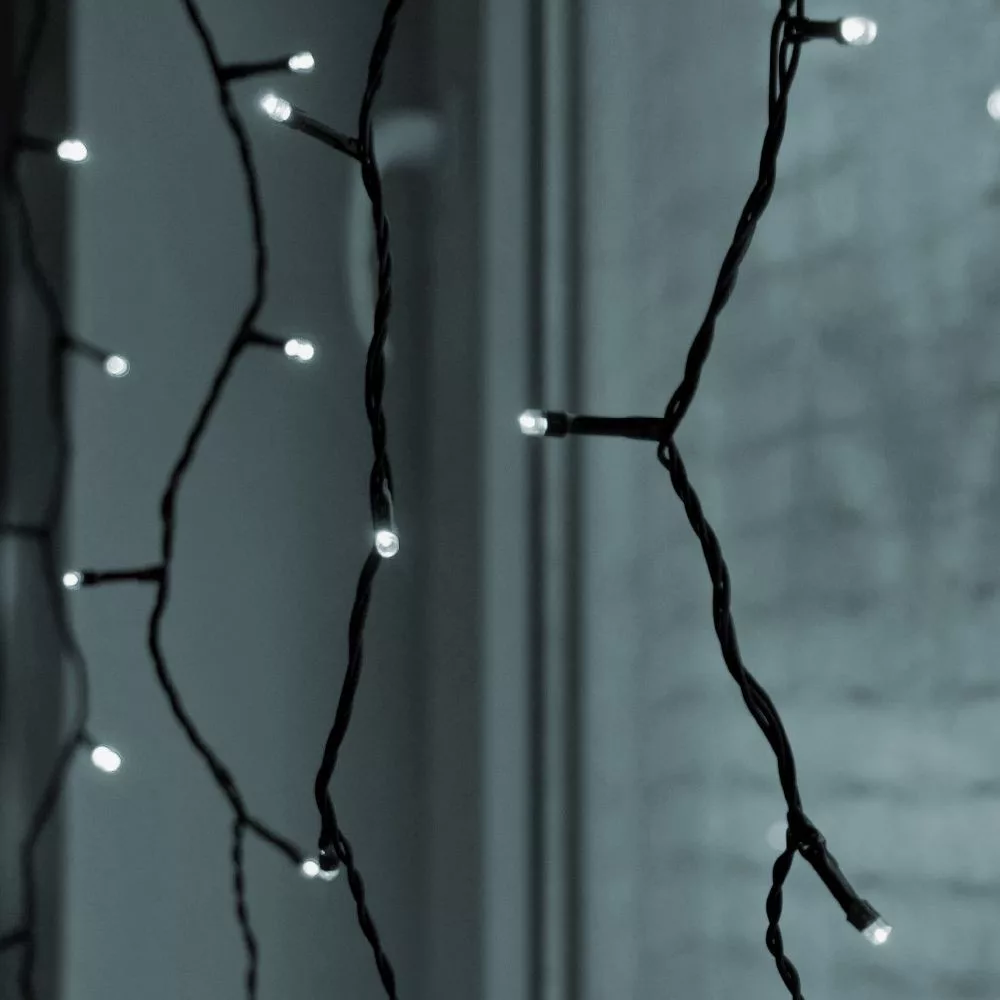 K�lt�ri toldhat� LED f�nyf�gg�ny, Hideg feh�r, 100 x 400 cm, 280 LED